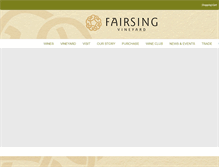 Tablet Screenshot of fairsingvineyard.com